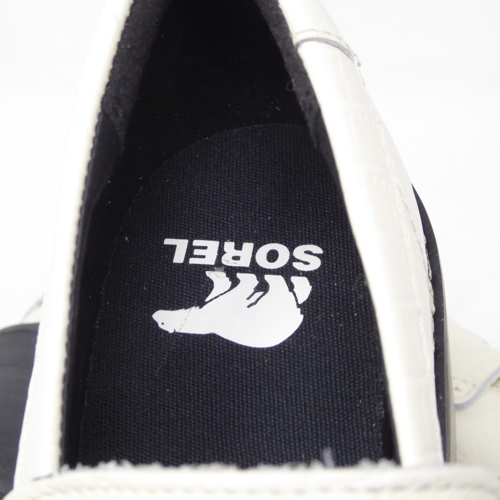 Sorel Women Joan Now City Loafers Chalk White Croc Embossed Lug Sole Size 6.5 - Picture 7 of 9